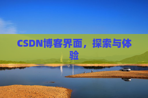 CSDN博客界面，探索与体验